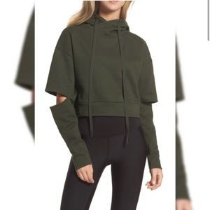 ALO YOGA Peak Elbow Cutout long sleeve hoodie